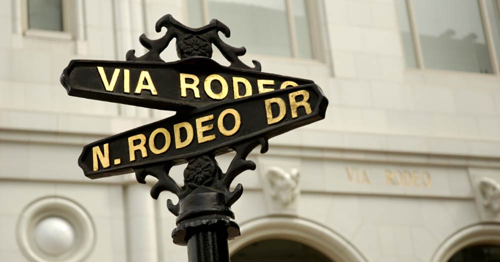 Rodeo Dr. Street Sign